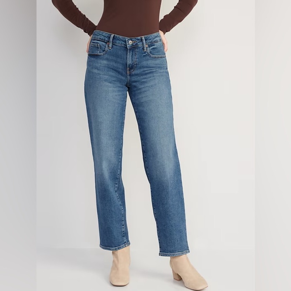 NWOT Old Navy Low Rise OG Loose Medium Wash Jeans Size 2